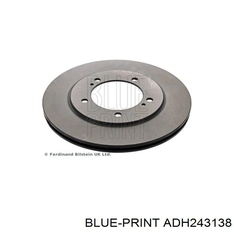 Disco de freno trasero ADH243138 Blue Print