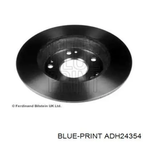 Disco de freno trasero ADH24354 Blue Print