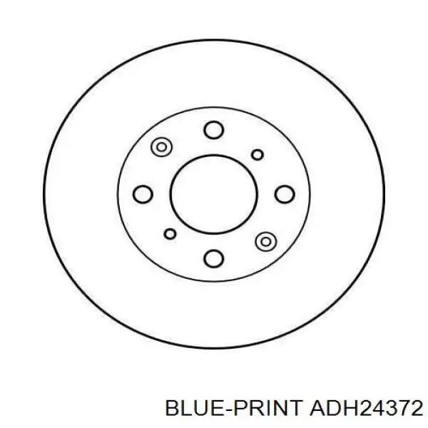 Задний тормозной диск Blue Print ADH24372 цена, от 21.64 USD