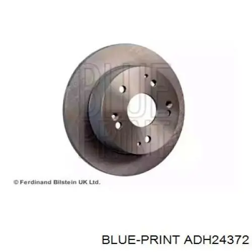 Disco de freno trasero ADH24372 Blue Print