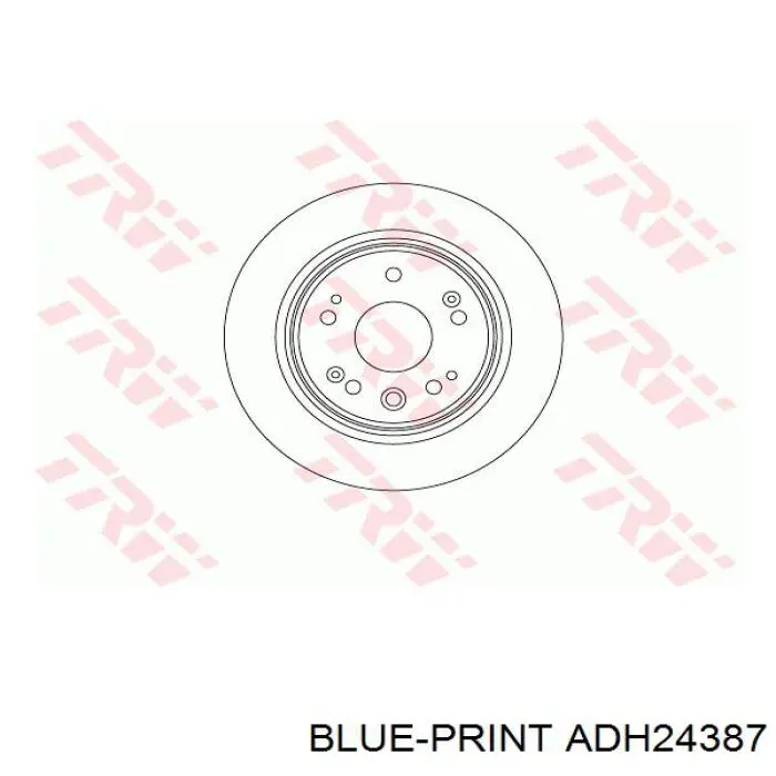 Тормозные диски ADH24387 Blue Print