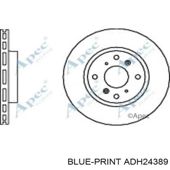 Передний тормозной диск Blue Print ADH24389