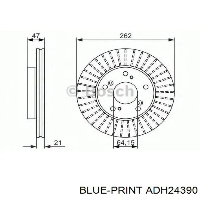 Купить 986479687 Bosch Ротор тормозной