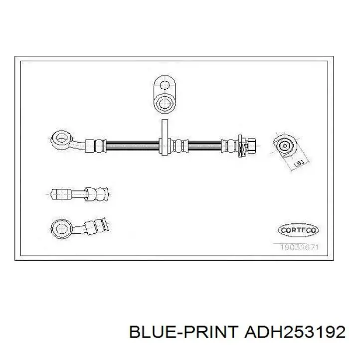 Тормозной шланг задний Brembo T28110 цена, от 19.77 USD