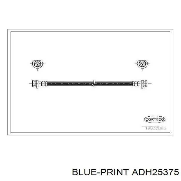 Тормозной шланг задний Blue Print ADH25375 цена, от 12.52 USD