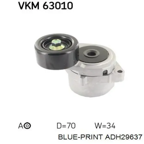 MPQ1300 Magneti Marelli Ролик натяжителя ремня агрегатов