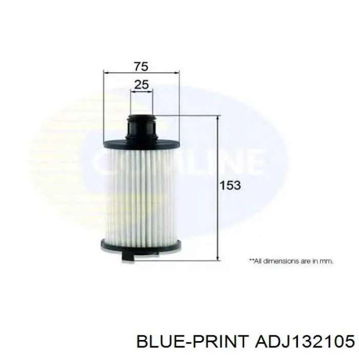 Filtro de aceite ADJ132105 Blue Print