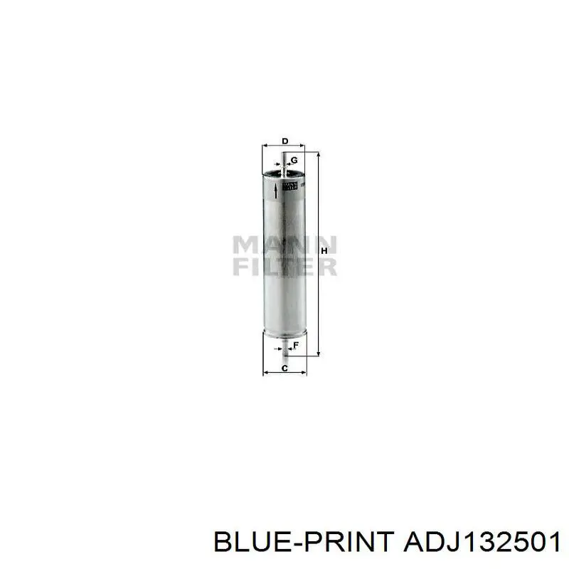 Воздушный фильтр салона Blue Print ADJ132501