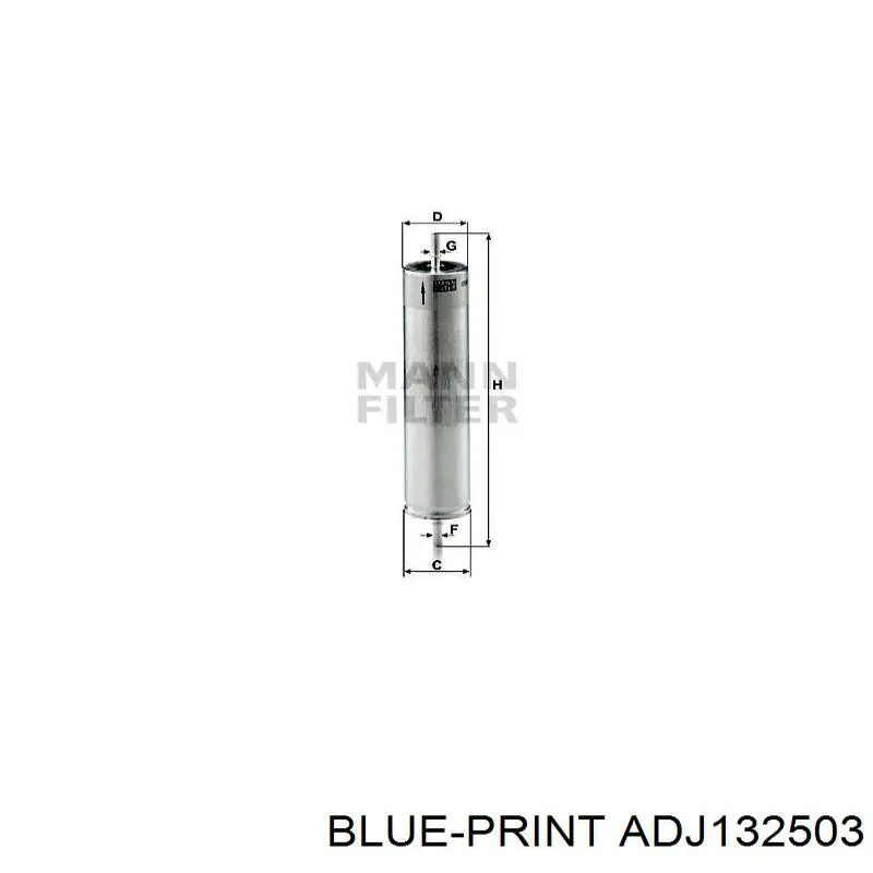Фильтр воздушный отопителя Blue Print ADJ132503 цена, от 6.56 USD