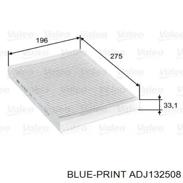 Filtro de habitáculo ADJ132508 Blue Print