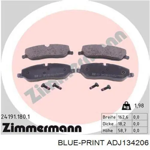 Купить 402B0418 Ridex Колодки тормозные