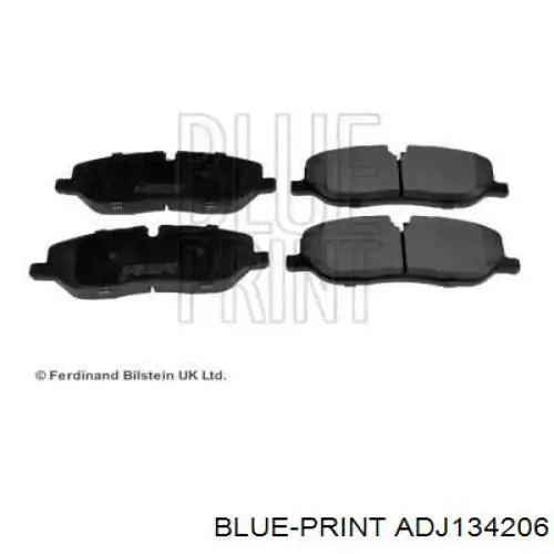 ADJ134206 Blue Print передние тормозные колодки