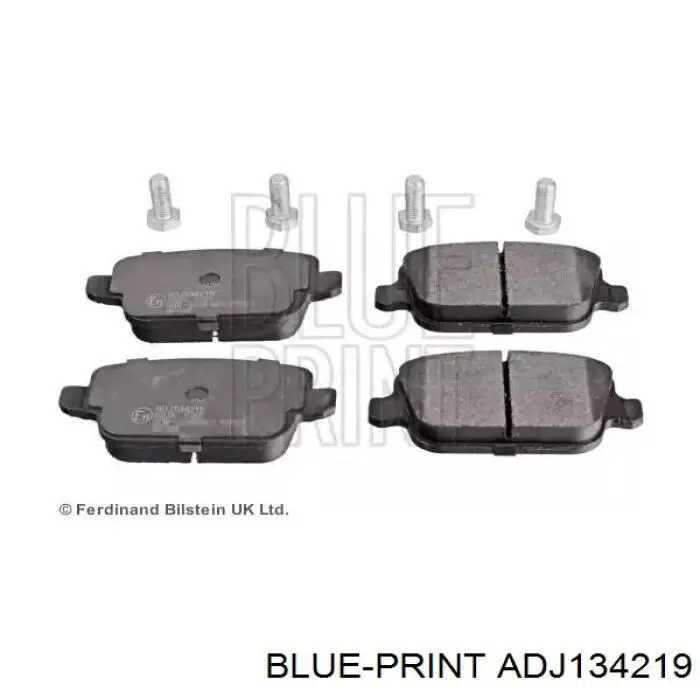 Задние тормозные колодки ADJ134219 Blue Print