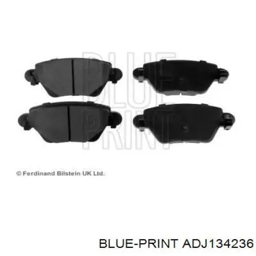 ADJ134236 Blue Print задние тормозные колодки