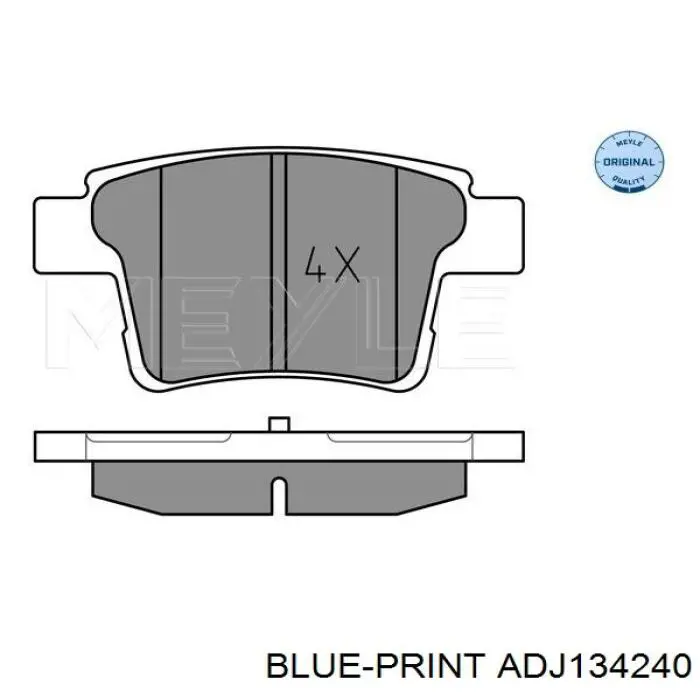 Купить 4S712M008AB Ford Колодки тормозные задние, дисковые