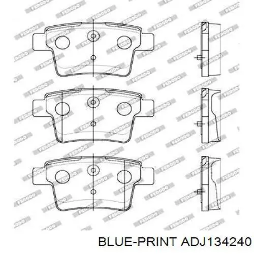 Задние тормозные колодки 4S712M008AB Ford