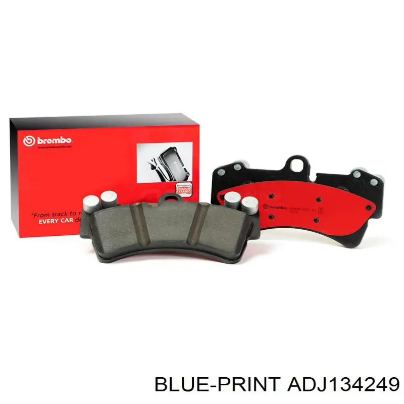 Купить ADJ134249 Blue Print Колодки тормозные задние, дисковые