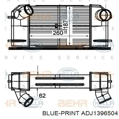 Натяжитель приводного ремня ADJ1396504 Blue Print