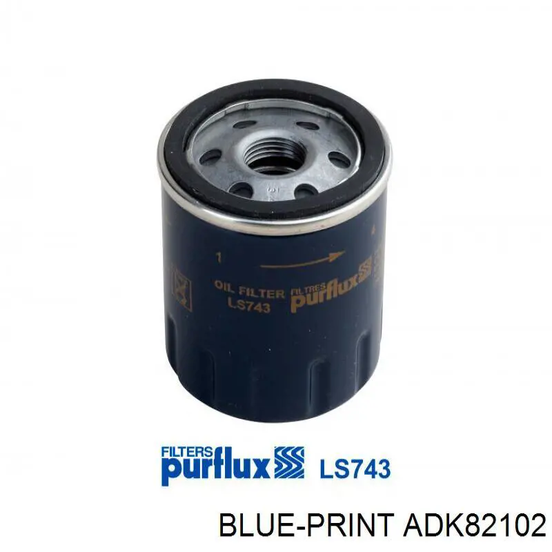 Фильтр масла Blue Print ADK82102