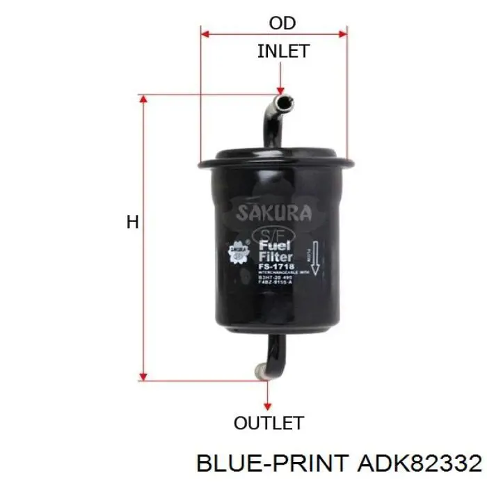 Фильтр топливный Kavo Parts SF9967