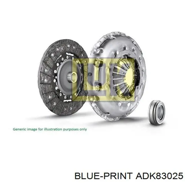 Купить ADK83025 Blue Print Комплект сцепления (диск, корзина, подшипник)
