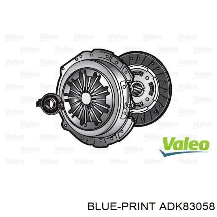 Купить ADK83058 Blue Print Комплект сцепления (диск, корзина, подшипник)