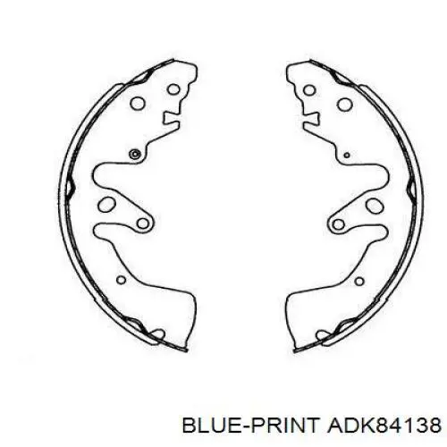 Zapatas de frenos de tambor traseras ADK84138 Blue Print