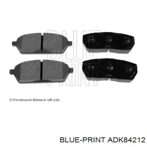 ADK84212 Blue Print передние тормозные колодки
