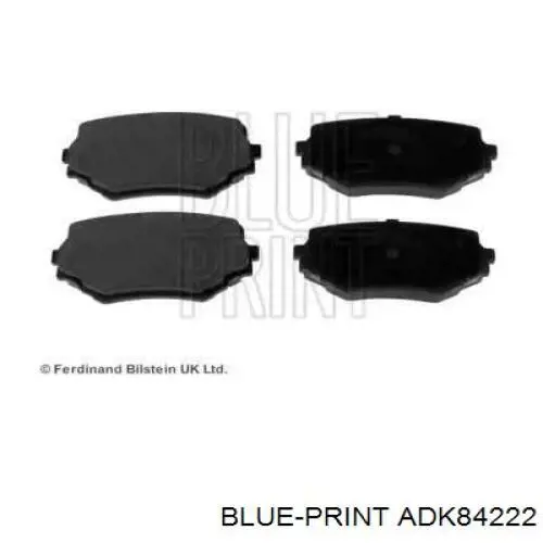 Тормозные колодки Blue Print ADK84222