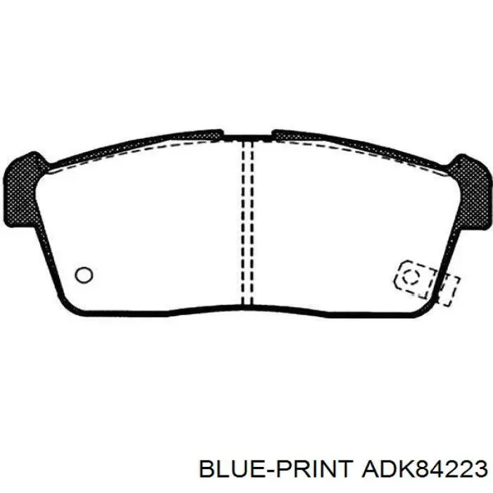 Передние тормозные колодки ADK84223 Blue Print