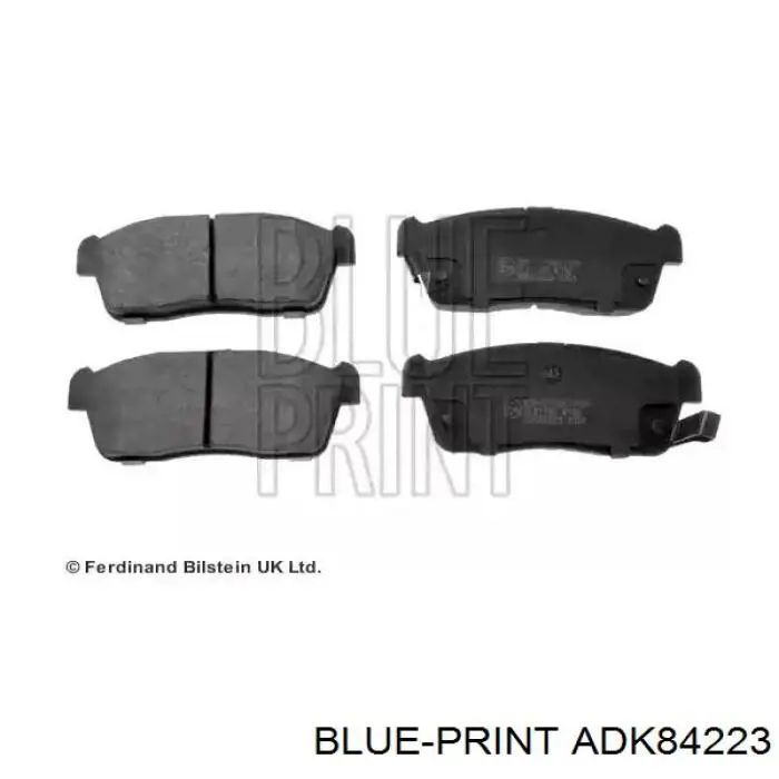 ADK84223 Blue Print колодки тормозные передние дисковые