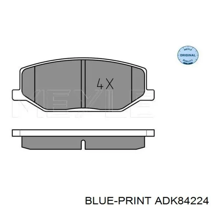 Колодки Blue Print ADK84224 цена, от 17.85 USD