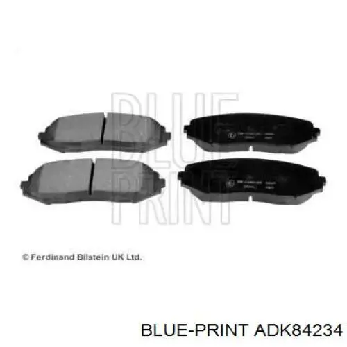 ADK84234 Blue Print Колодки передние