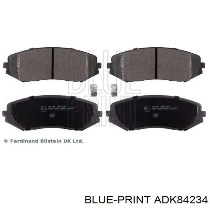Pastillas de freno delanteras ADK84234 Blue Print