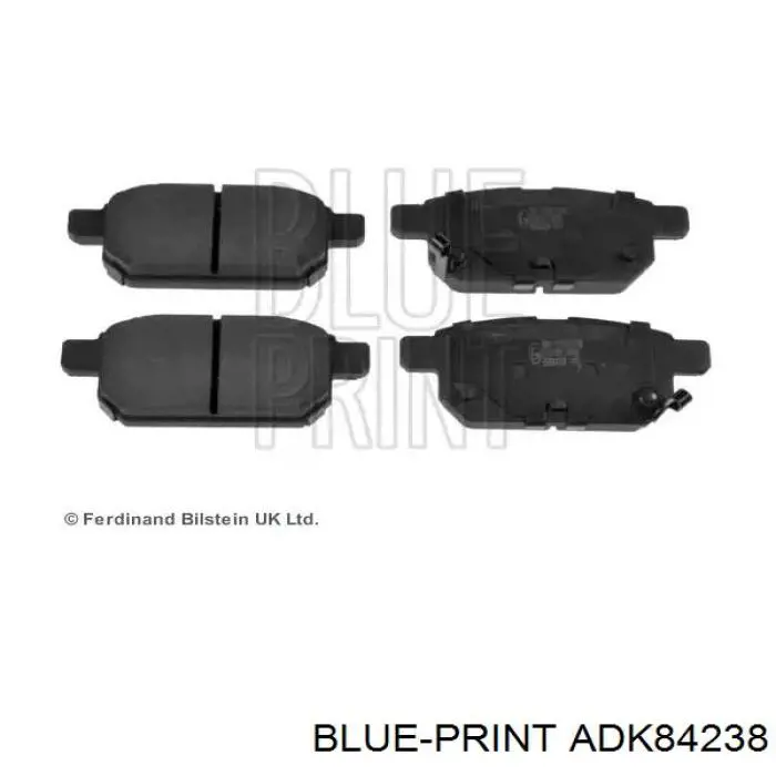 Задние тормозные колодки ADK84238 Blue Print