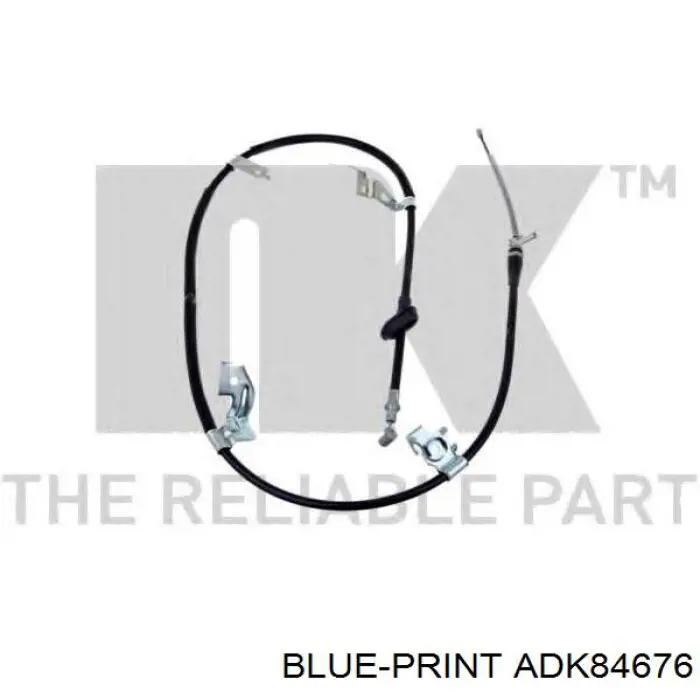 Cable de freno de mano trasero izquierdo ADK84676 Blue Print