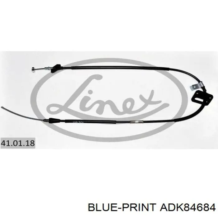Трос стояночного тормоза задний правый Blue Print ADK84684 цена, от 43.84 USD