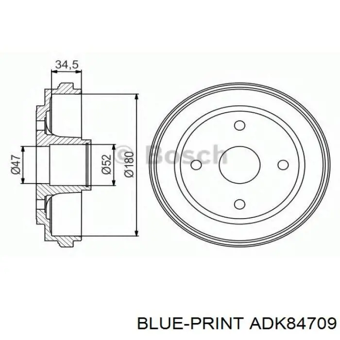 Тормозной барабан 4351176G50 Suzuki