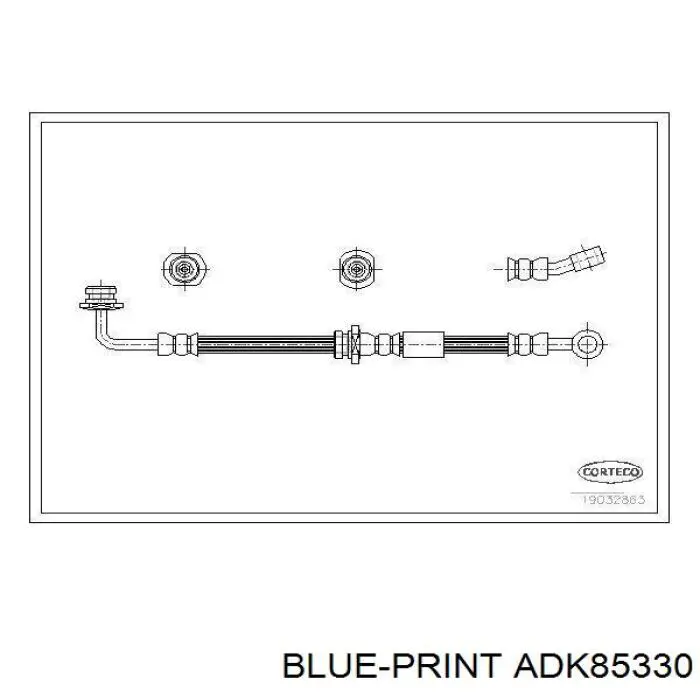 Купить 5155081A00000 Suzuki Шланг тормозной передний левый