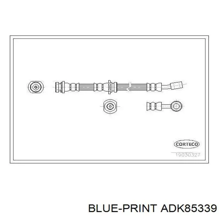 Latiguillo de freno delantero ADK85339 Blue Print