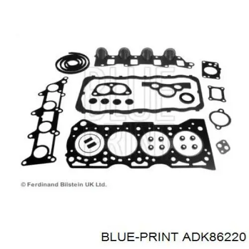 Верхний комплект прокладок двигателя ADK86220 Blue Print