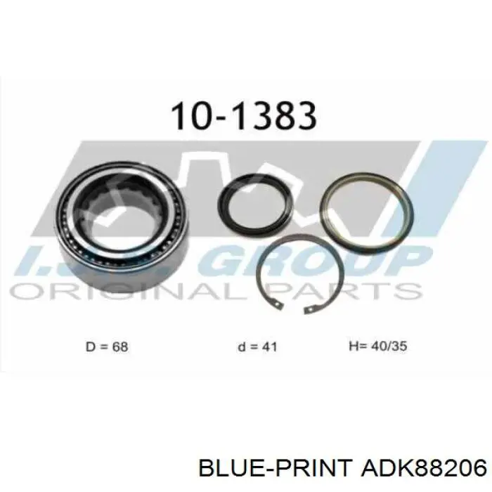 41KWD01 Maxpart Подшипник ступицы передней