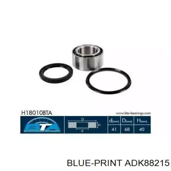 Cojinete de rueda delantero ADK88215 Blue Print
