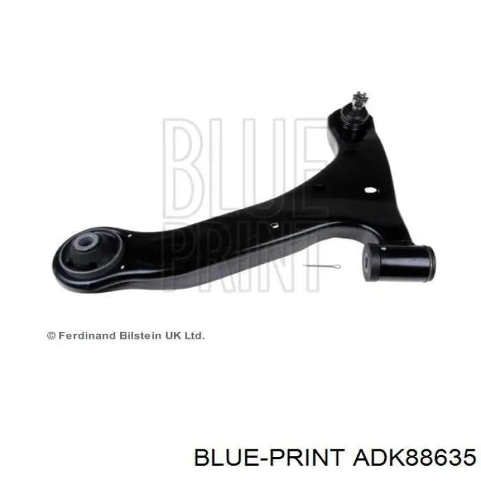 Barra oscilante, suspensión de ruedas delantera, inferior izquierda ADK88635 Blue Print