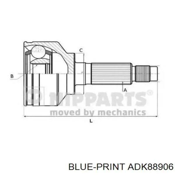 ШРУС наружный передний ADK88906 Blue Print