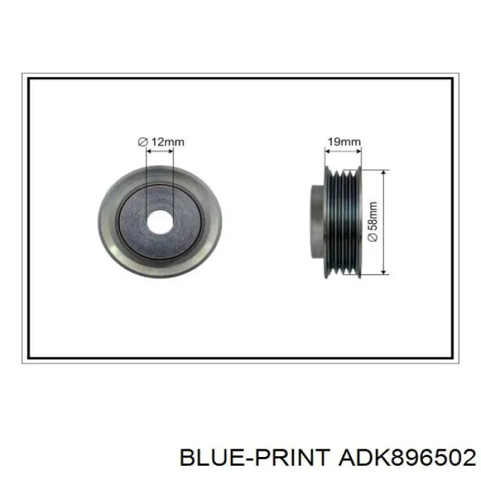 Купить ADK896502 Blue Print Натяжной ролик