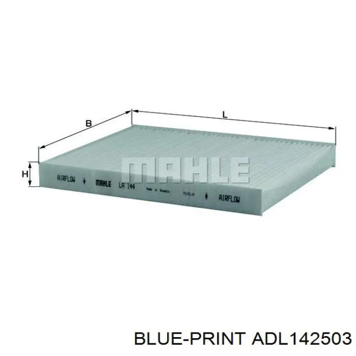 Фильтр воздушный отопителя Blue Print ADL142503 цена, от 3.95 USD