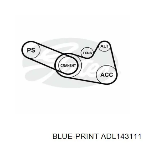 Диск сцепления Blue Print ADL143111 цена, от 57.37 USD