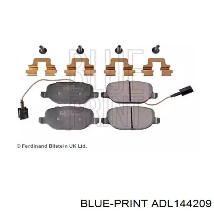 Задние тормозные колодки ADL144209 Blue Print