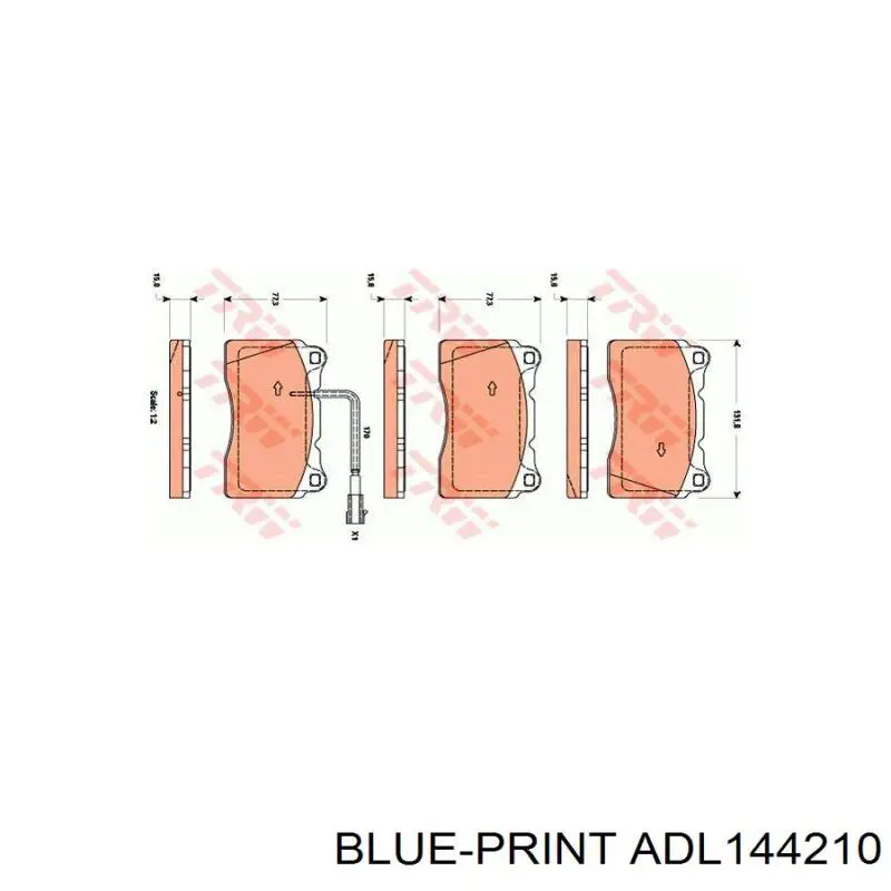 Тормозные колодки VALEO 598772